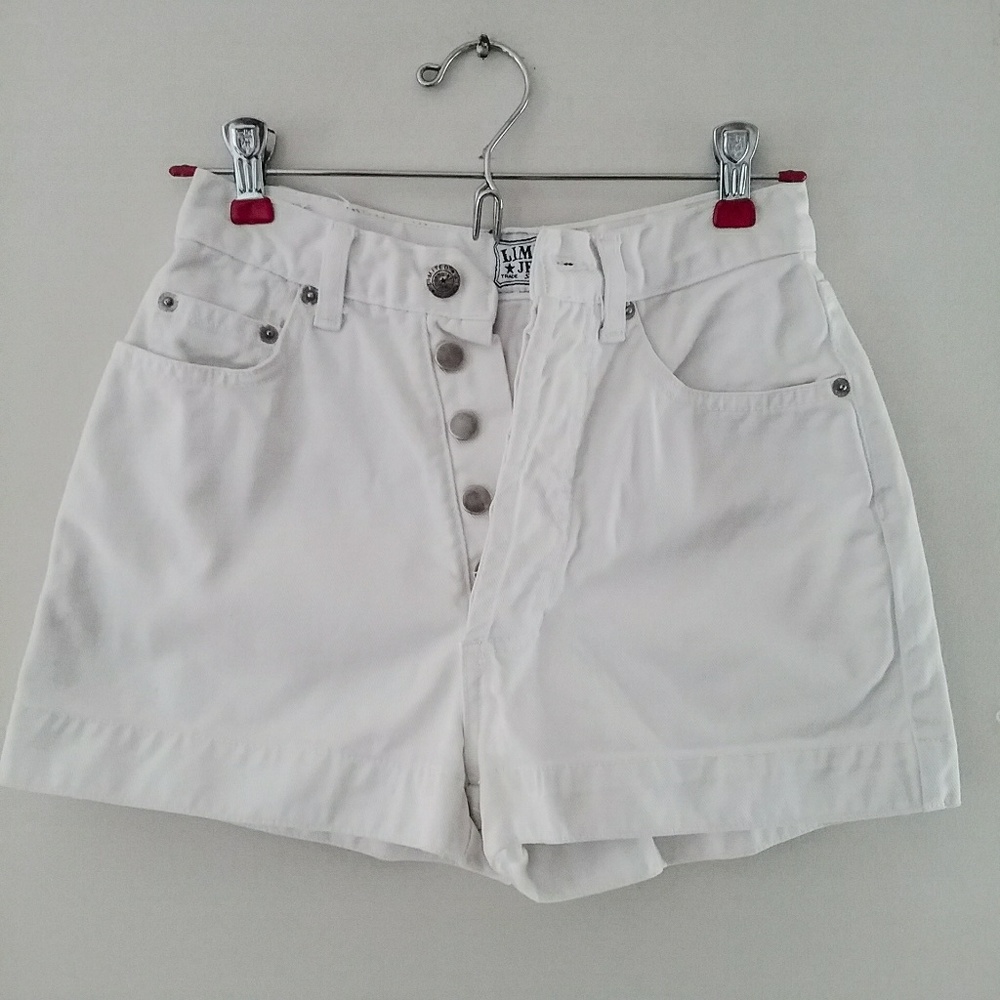 Vintage limited high waisted white shorts